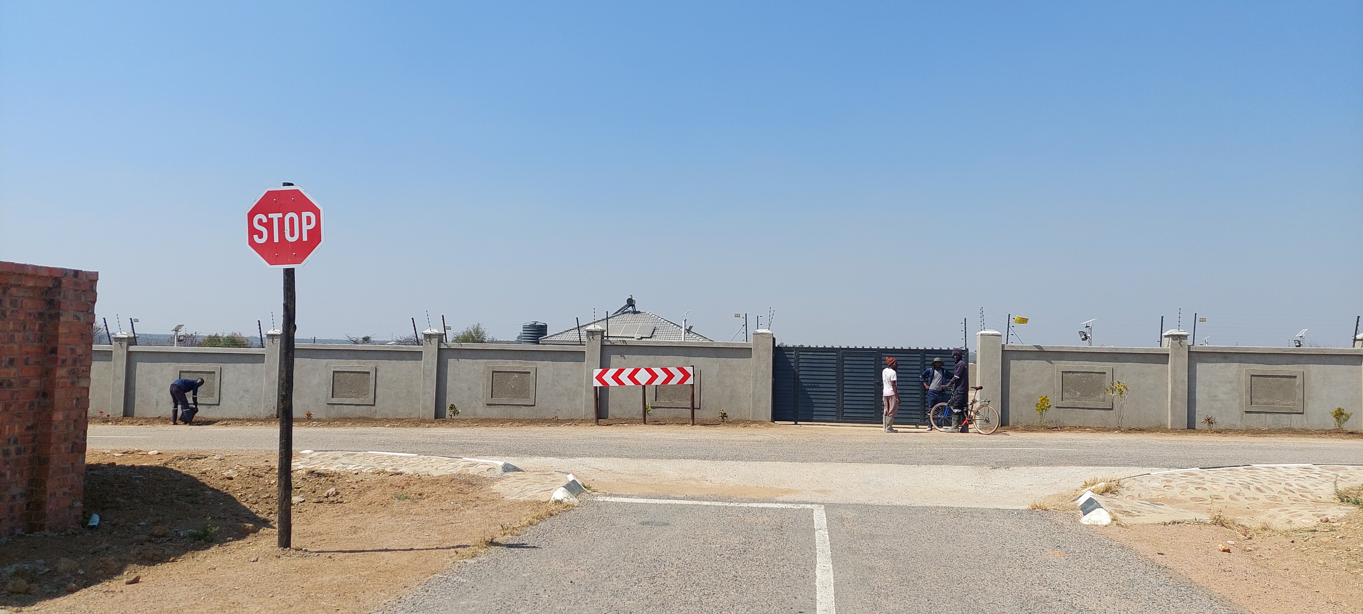 Steel-frame building under construction